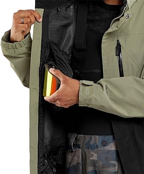 VOLCOM V.60 3Lジャケット L パンツ L ブラック/カーキ Amazon.com: Volcom L Insulated GORE-TEX® Jacket Light